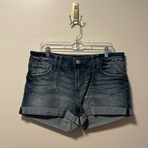 Aeropostale Classic Blue Denim Low Rise MIDI shorts